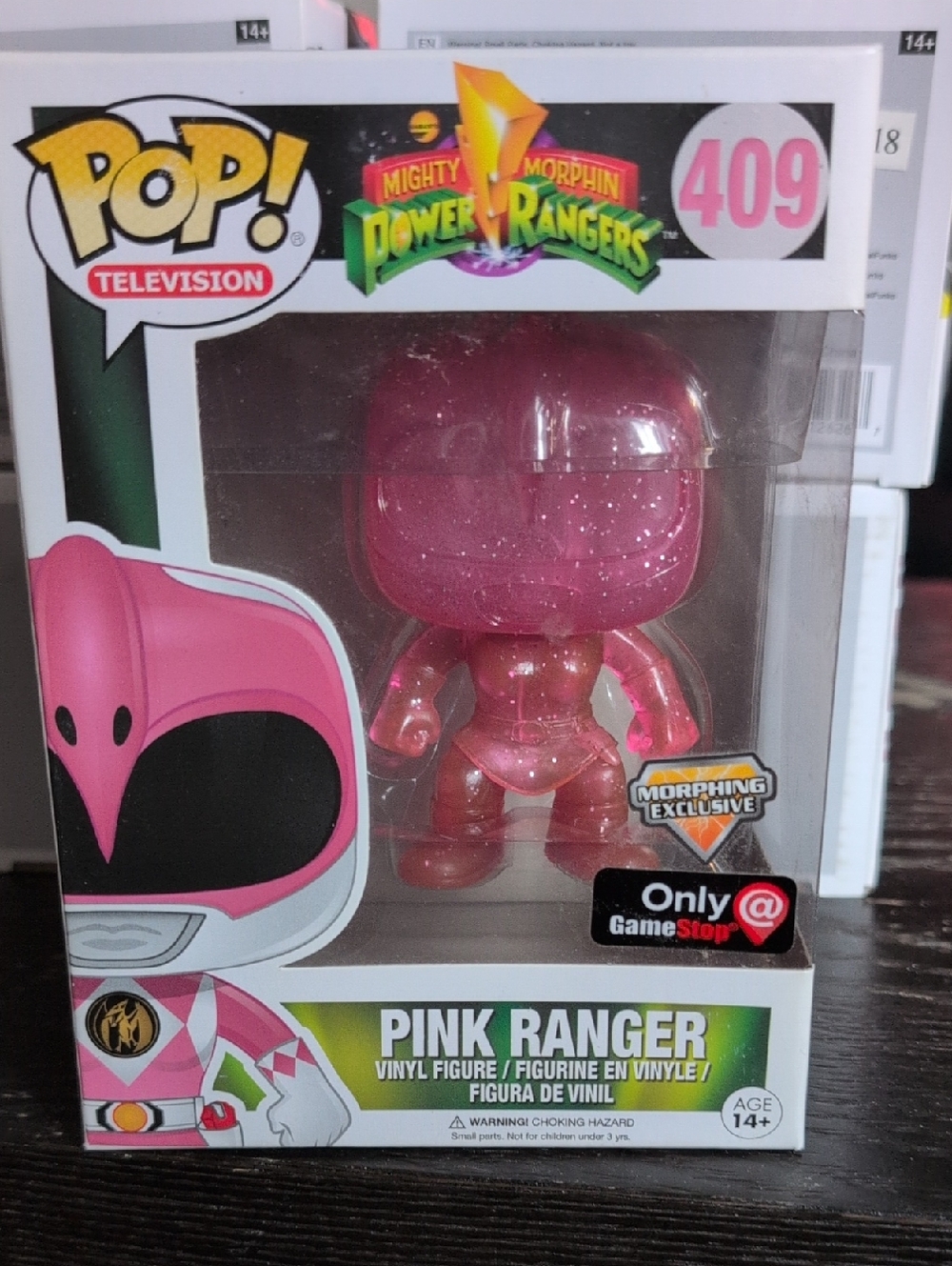 Funko Pink Glitter Ranger Exclusive Vinyl Figure